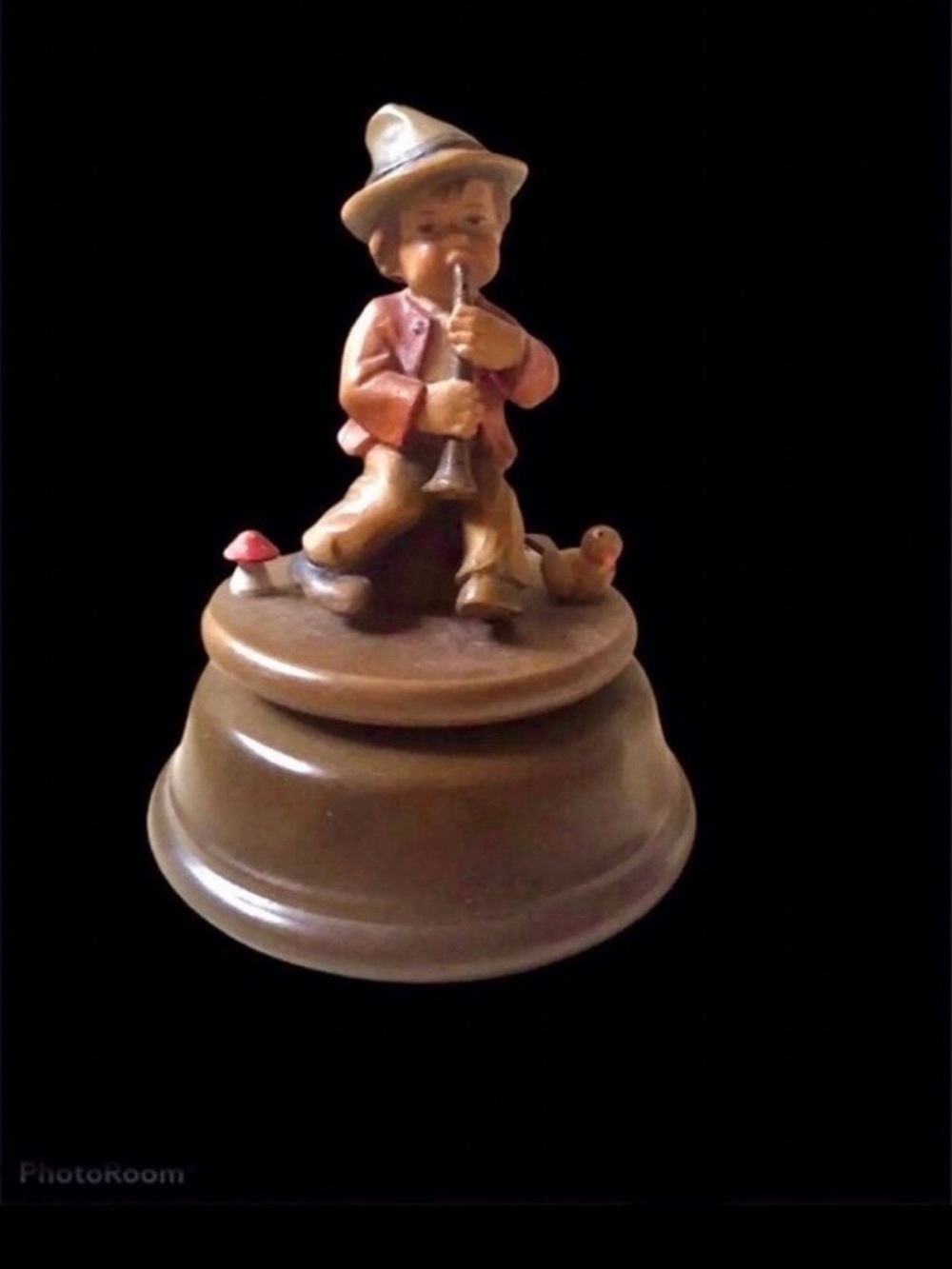 Vintage Swiss Musical Movement Music Box Figurine